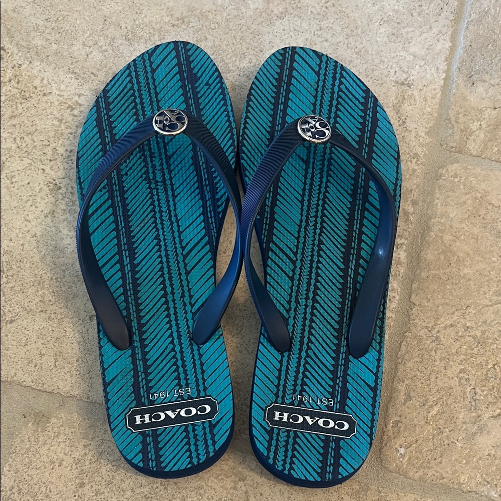 NWOT women's Coach flip flops
